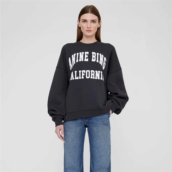 Anine Bing Miles Sweatshirt, Vintage Black